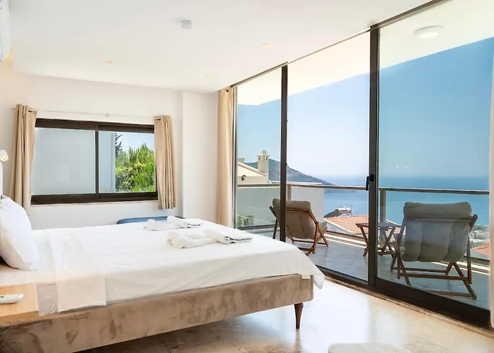 Luxury Seaview 2 Bedroom In Kalkan 卡斯